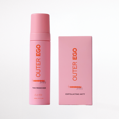 Outer Ego - Tan Remover & Exfoliating Mitt Bundle
